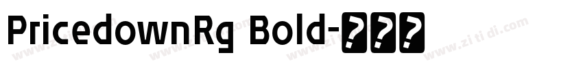 PricedownRg Bold字体转换